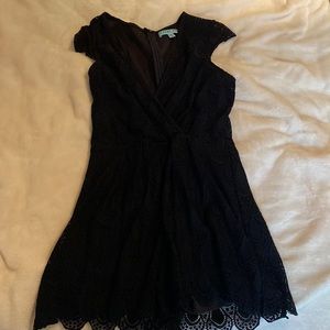 Medium Black Lace Romper